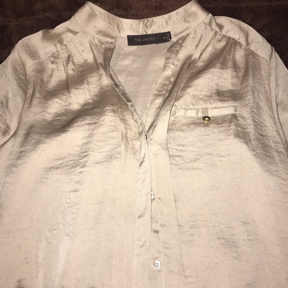 The Limited tan blouse